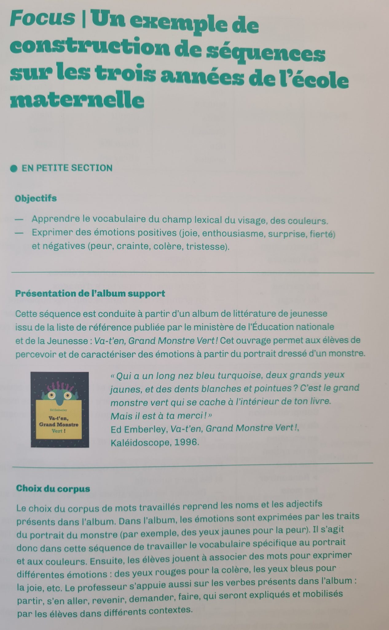 Guide Pour Enseigner Le Vocabulaire à L'école élémentaire Guide ‘Pour enseigner le vocabulaire à l’école maternelle
